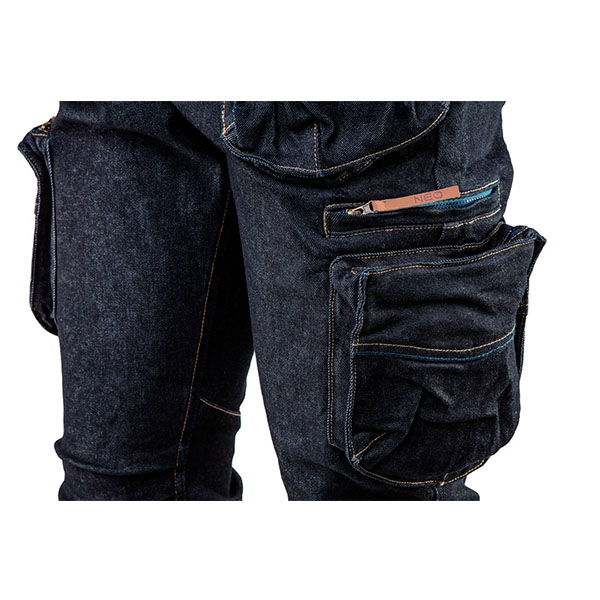 Pantaloni denim bleumarin inchis nr.s/48 neo tools 81-229-s - 1 | YEO