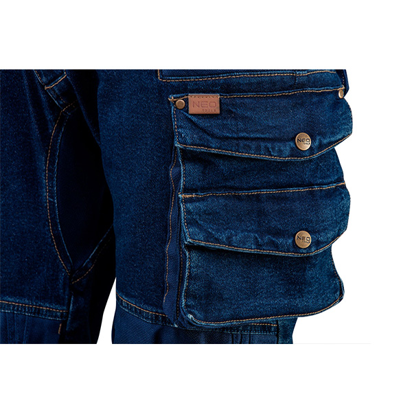 Pantaloni denim bleumarin nr.m/50 neo tools 81-228-m - 3 | YEO