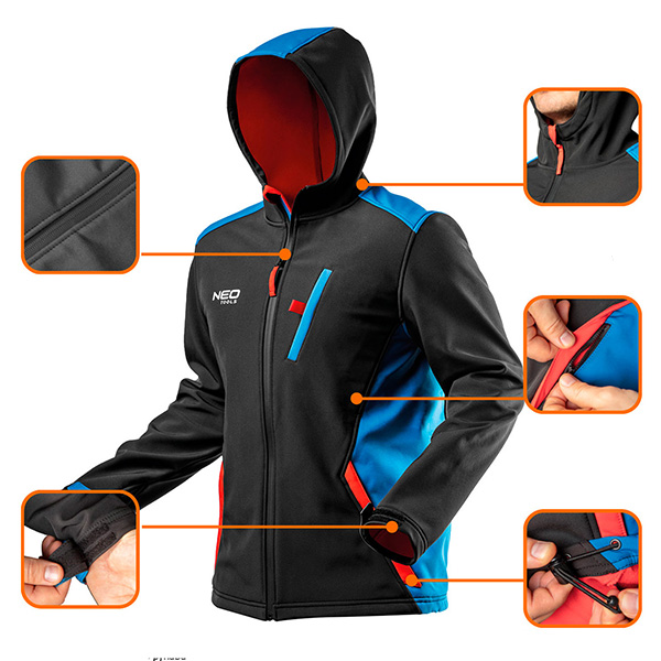 Jacheta de lucru softshell hd+ nr.s/48 neo tools 81-558-s