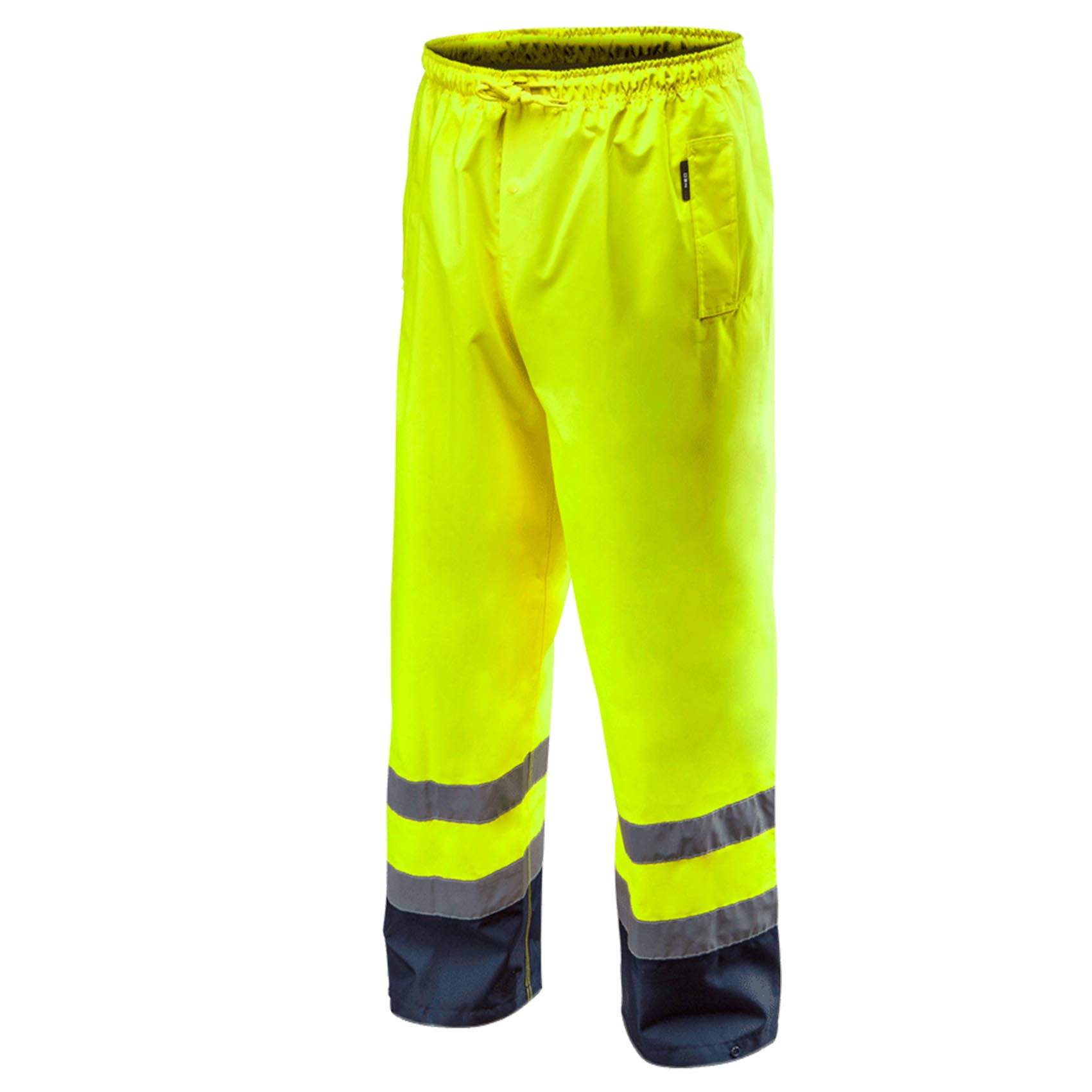 Pantaloni de lucru cu vizibilitate ridicata galbeni impermeabili nr.s/48 neo tools 81-770-s