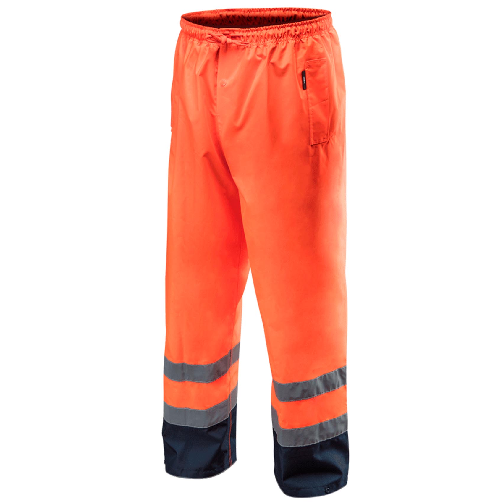 Pantaloni de lucru cu vizibilitate ridicata portocalii impermeabili nr.s/48 neo tools 81-771-s