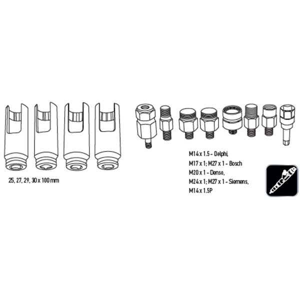 Set extractoare pentru injectoare cu ciocan inertial neo tools 11-883 - 2 | YEO