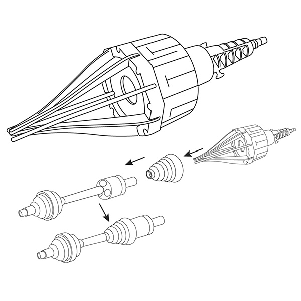 Dispozitiv pneumatic pentru montat burdufuri de planetara neo tools 11-795 - 1 | YEO