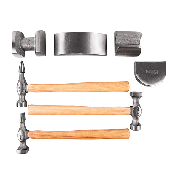 Set ciocane si nicovale pentru caroserie neo tools 11-640 - 1 | YEO