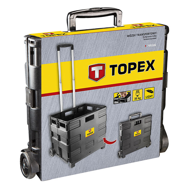 Carucior pliabil pentru transport tip troler topex 79r306