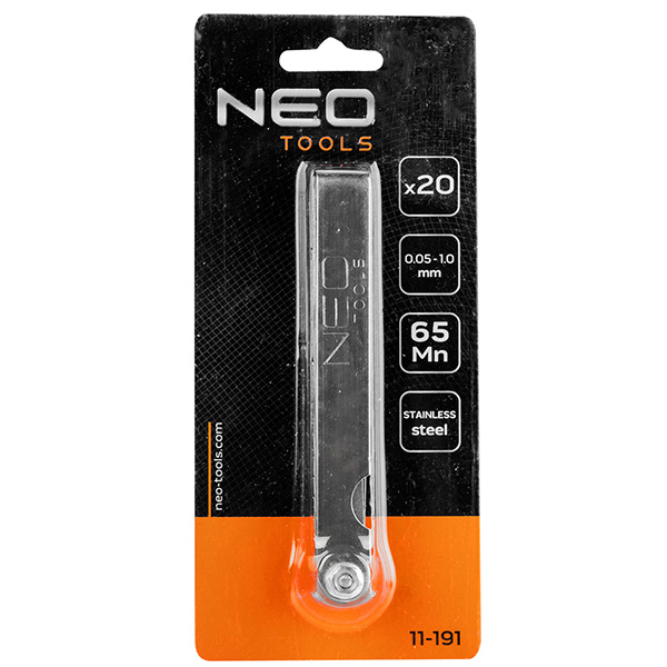 Set lere 20 buc.(0.05-1.00 mm) neo tools 11-191