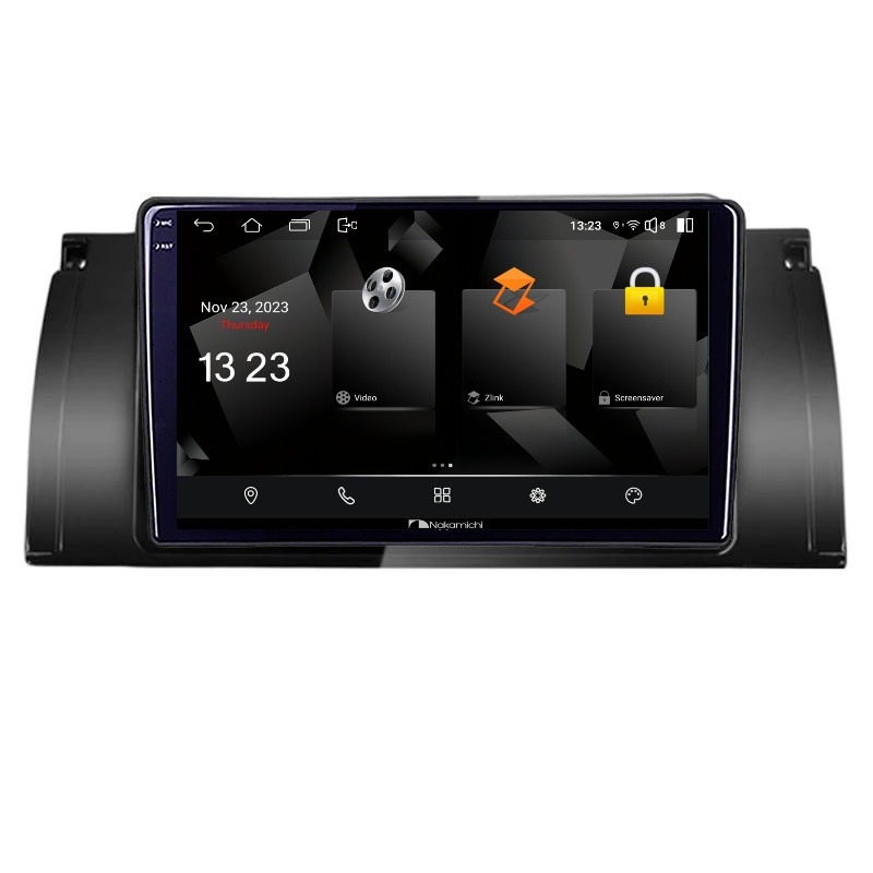 Navigatie dedicata Nakamichi BMW E39 si E53 5230-082 Android Ecran 720P Quad Core 2+32 carplay android auto