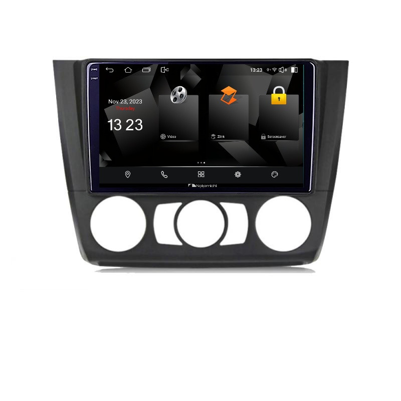 Navigatie dedicata Nakamichi BMW Seria 1 E87 2007-2011 clima manuala  5230-bmw117-manual  Android Ecran 720P Quad Core 2+32 carplay android auto