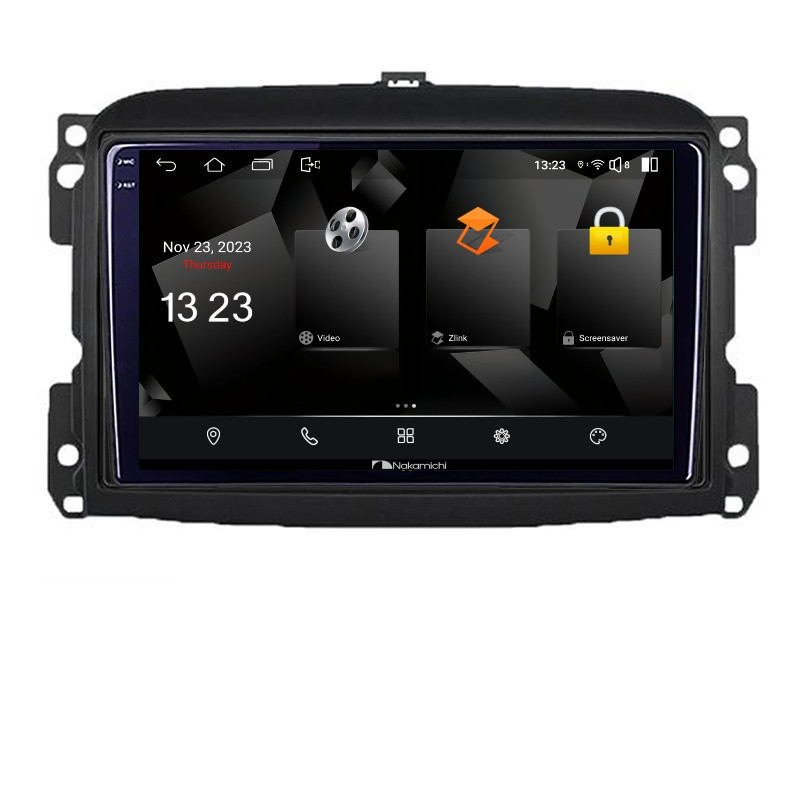 Navigatie dedicata Nakamichi Fiat 500 2015-2021 5230-500new Android Ecran 720P Quad Core 2+32 carplay android auto