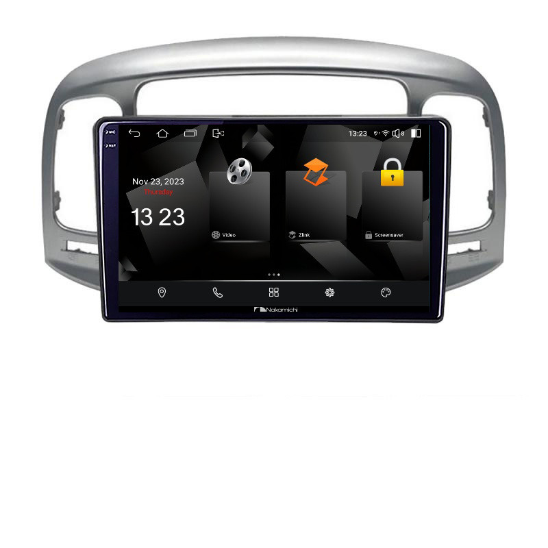 Navigatie dedicata Nakamichi Hyundai Accent 2006-2012 5230-ACCENT Android Ecran 720P Quad Core 2+32 carplay android auto