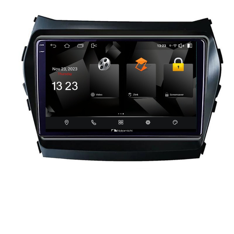 Navigatie dedicata Nakamichi Hyundai Santa Fe IX45 2012-2017 5510-209 Android Octa Core 720p 4+64 DSP 360 camera carplay android auto