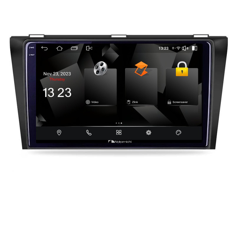 Navigatie dedicata Nakamichi Mazda 3 2009-2014 5230-034 Android Ecran 720P Quad Core 2+32 carplay android auto