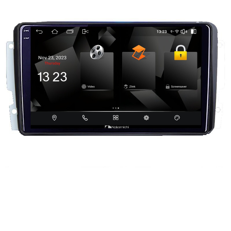 Navigatie dedicata Nakamichi Mercedes C 2001-2004 CLK G 2004-2006 5510-171  Android Octa Core 720p 4+64 DSP 360 camera carplay android auto