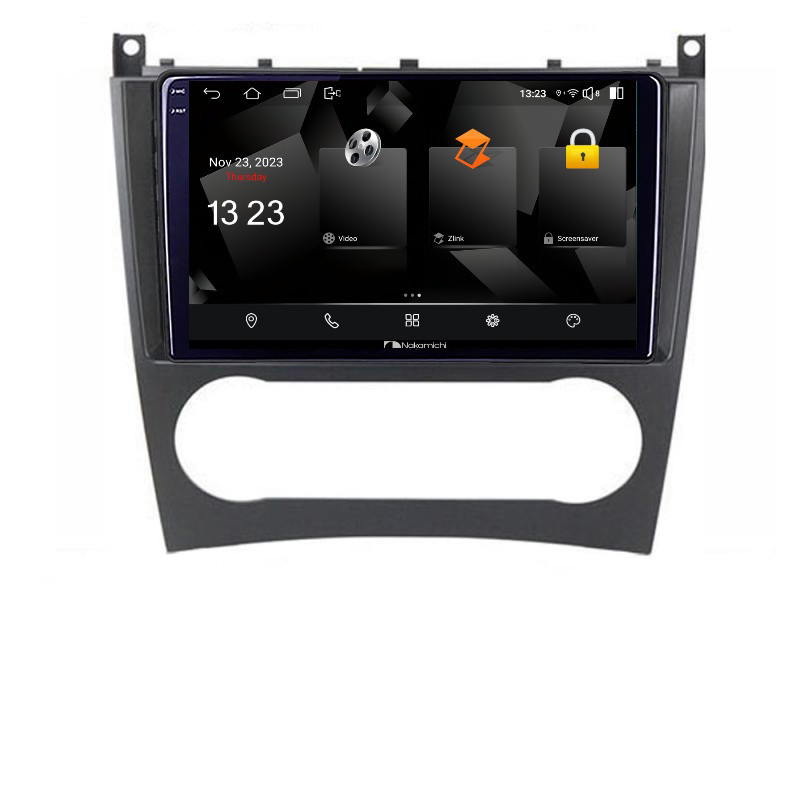 Navigatie dedicata Nakamichi Mercedes Clasa C W203 facelift 5230-093 Android Ecran 720P Quad Core 2+32 carplay android auto