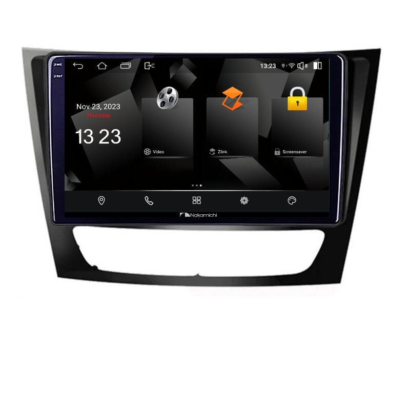 Navigatie dedicata Nakamichi Mercedes W211 W219 5230-090  Android Ecran 720P Quad Core 2+32 carplay android auto