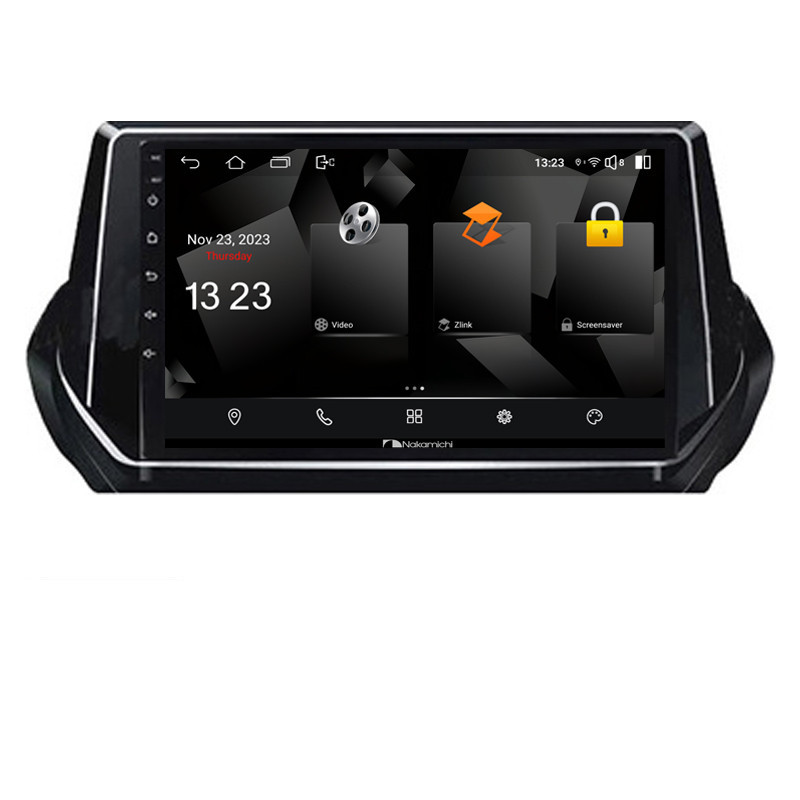 Navigatie dedicata Nakamichi Peugeot 2008 2020- Android radio gps internet quad core 2+32 carplay android auto