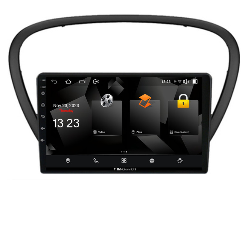 Navigatie dedicata Nakamichi Peugeot 607 Android radio gps internet quad core 2+32 carplay android auto