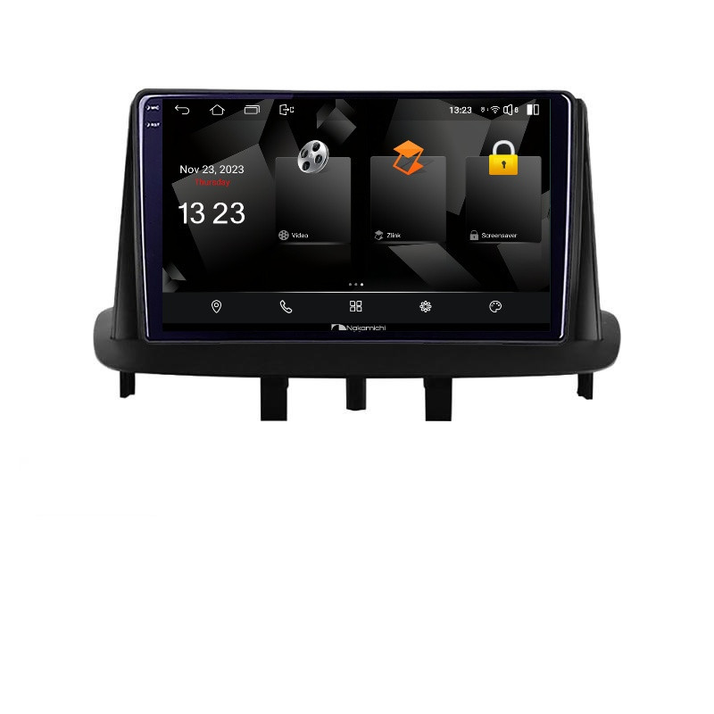 Navigatie dedicata Nakamichi Renault Megane 3 5230-145 Android Ecran 720P Quad Core 2+32 carplay android auto