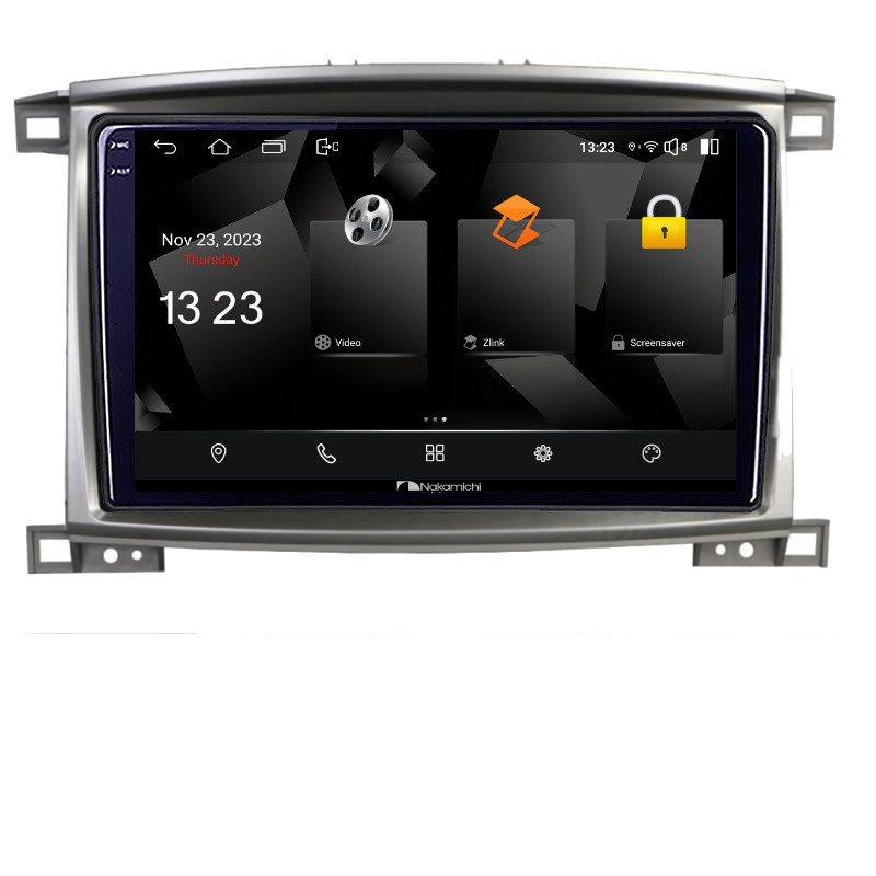 Navigatie dedicata Nakamichi Toyota Land Cruiser L100 2002-2008 5230-L100 Android Ecran 720P Quad Core 2+32 carplay android auto