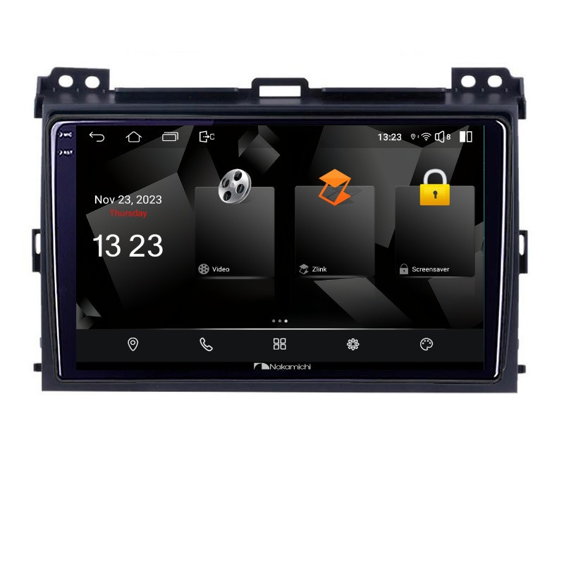 Navigatie dedicata Nakamichi Toyota Prado 2007- 5230-456 Android Ecran 720P Quad Core 2+32 carplay android auto