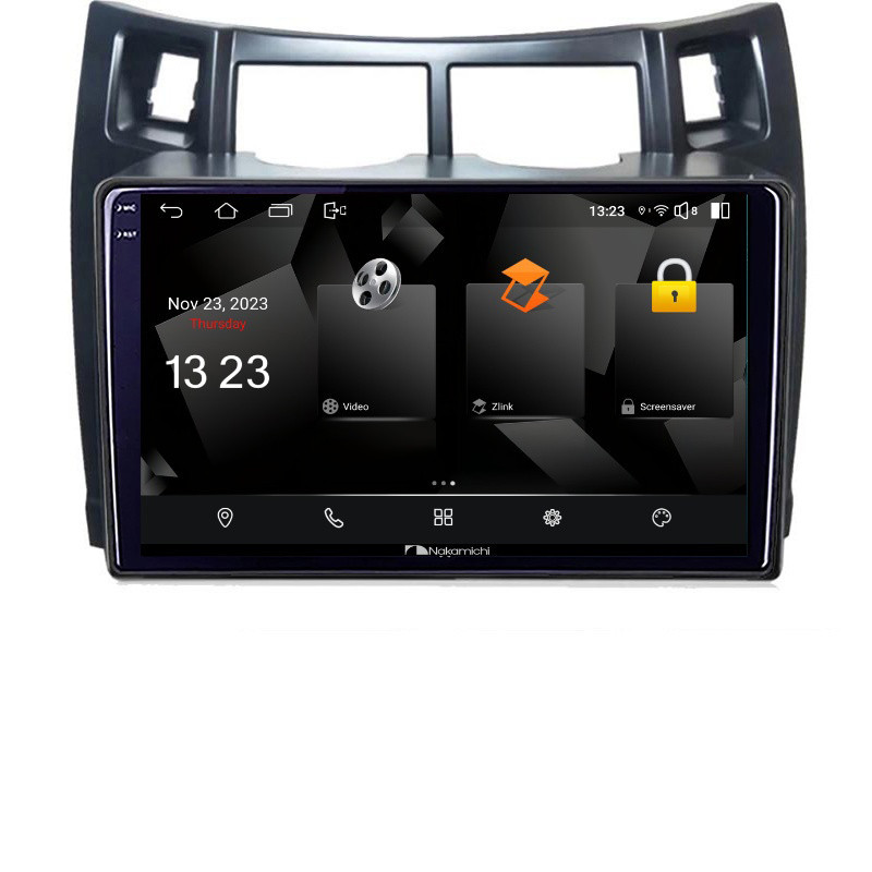 Navigatie dedicata Nakamichi Toyota Yaris 2008-2011 5230-YARIS08 Android Ecran 720P Quad Core 2+32 carplay android auto