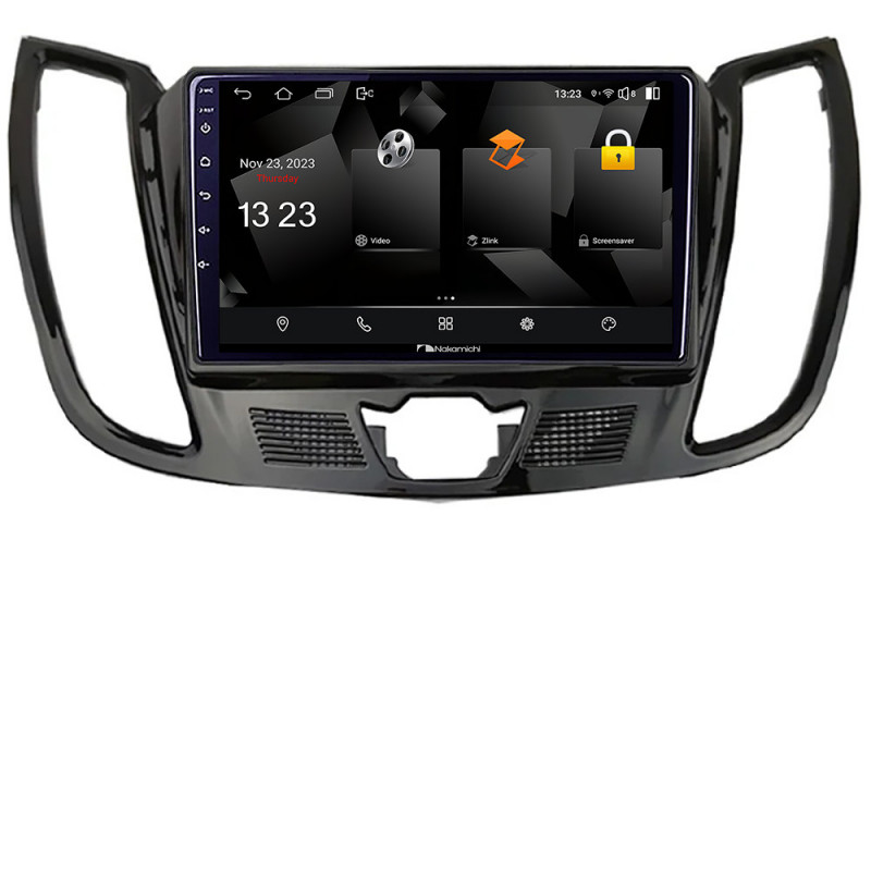 Navigatie dedicata Nakamichi Ford Kuga C-MAX Android Ecran 720P Quad Core 2+32 carplay android auto