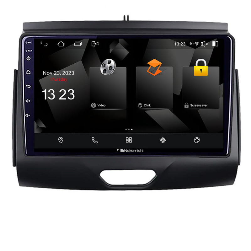 Navigatie dedicata Nakamichi Ford Ranger 2015- cu cd Android Ecran 720P Quad Core 2+32 carplay android auto