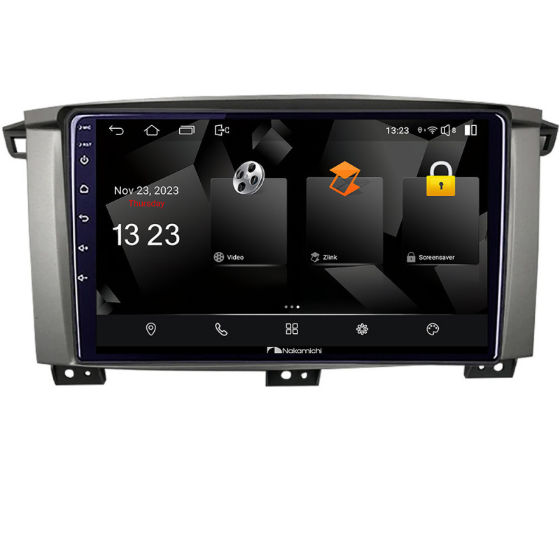 Navigatie dedicata Nakamichi Toyota Land Cruiser L100 2002-2006 Android Ecran 720P Quad Core 2+32 carplay android auto