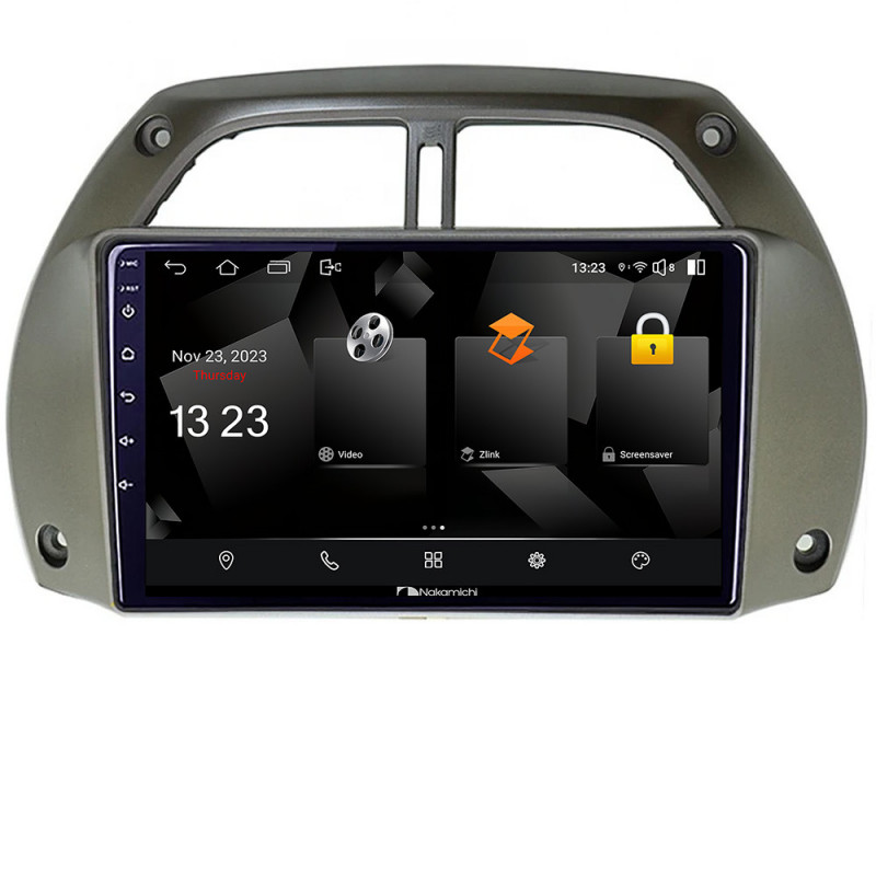 Navigatie dedicata Nakamichi Toyota Rav 4 2000-2004 Android Ecran 720P Quad Core 2+32 carplay android auto