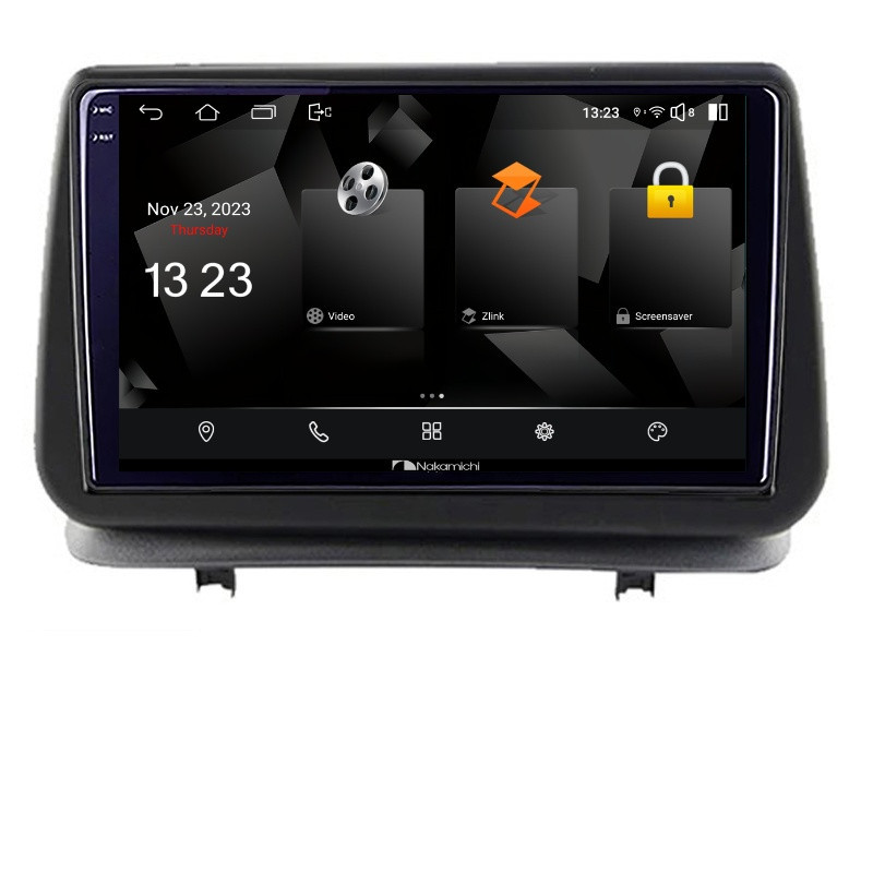 Navigatie dedicata Nakamichi Renault Clio 3 2005-2013 5960Pro-Clio3 Android Octa Core Qualcomm 2K Qled 8+128 DTS DSP 360 4G Optical