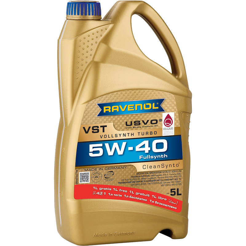 RAV VST SAE 5W-40 USVO 5 L (la pret de 4L)