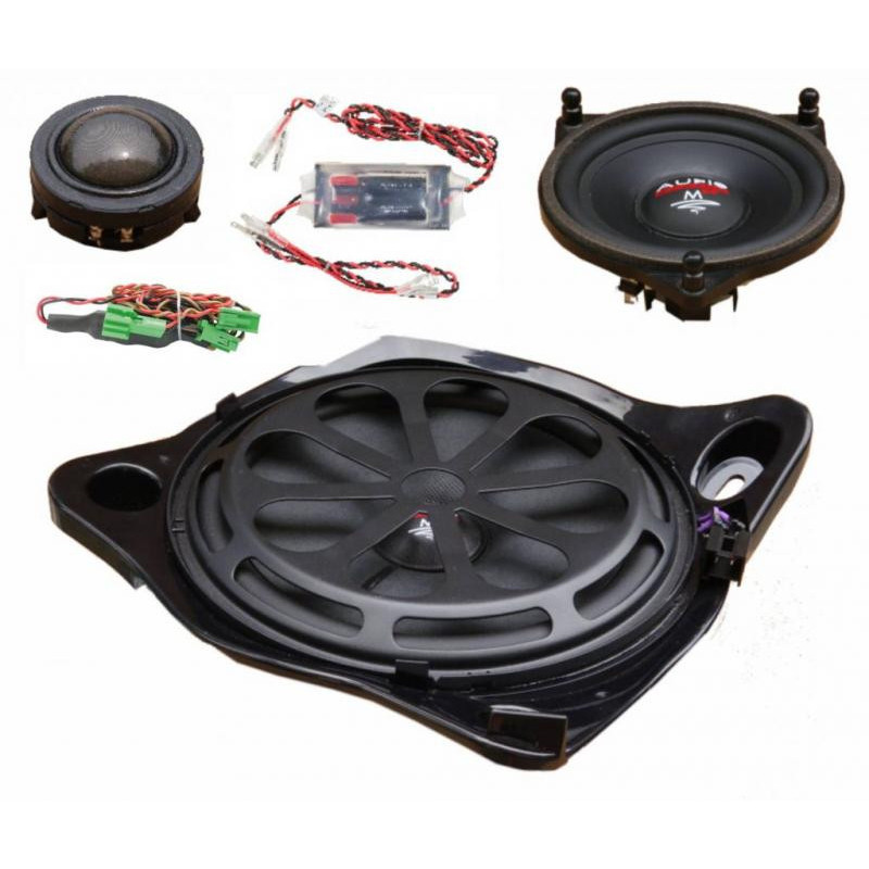 KIT Sistem component Dedicat Mercedes Clasa C W205 m-fit 150W pe 3 cai Audio System German Sound