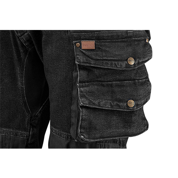 Pantaloni DENIM negri nr.L/52 Neo Tools 81-236-L - 1 | YEO