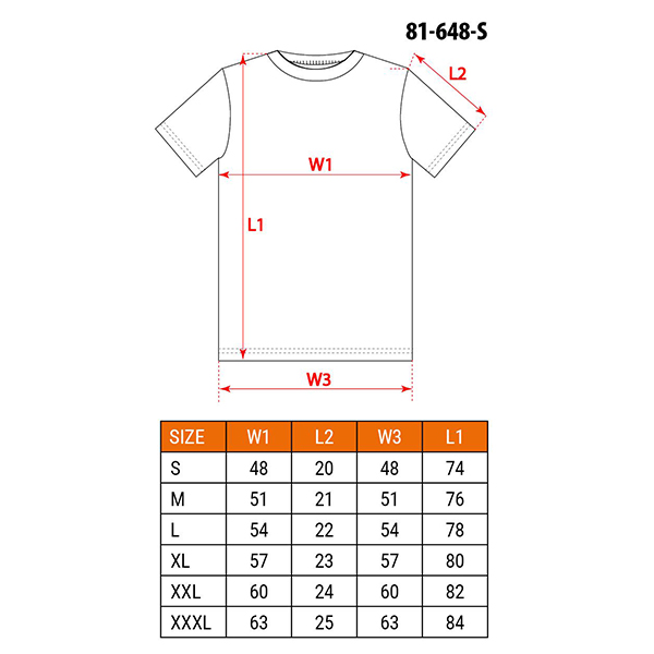 Tricou rosu nr. XXXL/58 NEO TOOLS 81-648-XXXL - 1 | YEO