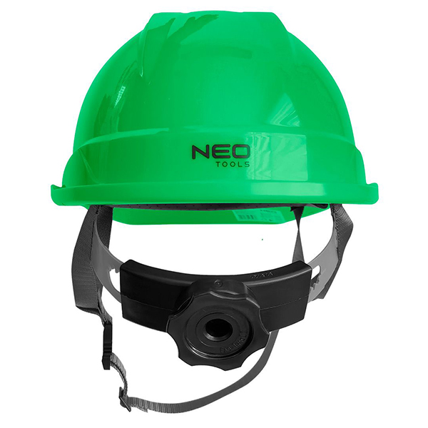 Casca industriala verde cu curea pentru barbie NEO TOOLS 97-223