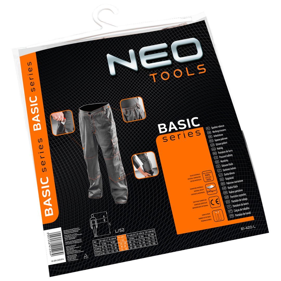 Pantaloni de lucrul nr.56 Neo Tools 81-420-XL - 4 | YEO