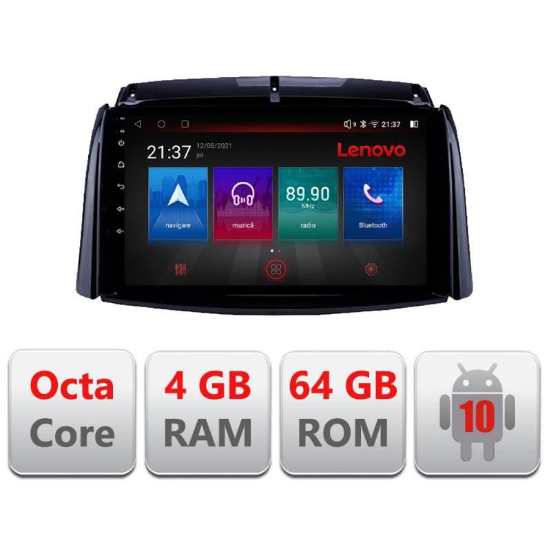 Navigatie Renault Koleos 2009-2016 E-KOLEOS Octa Core cu Android Radio Bluetooth Internet GPS WIFI DSP 4+64GB 4G