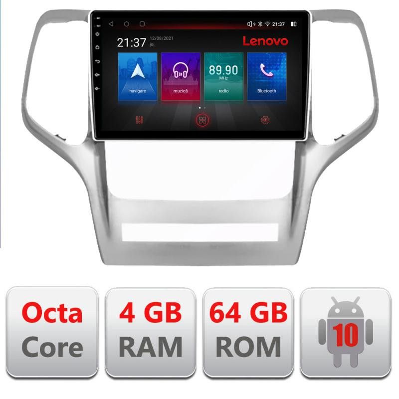 Navigatie Jeep Grand Cherokee 2011-2013 E-GRCHE Octa Core cu Android Radio Bluetooth Internet GPS WIFI DSP 4+64GB 4G