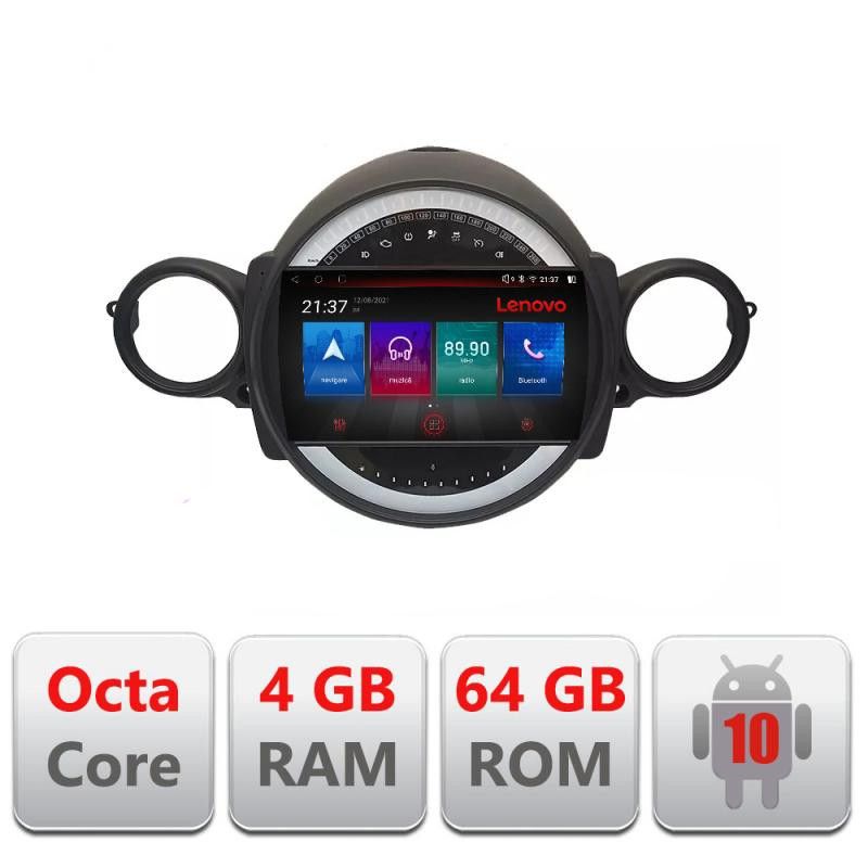 Navigatie Mini 2007-2011 Octa Core cu Android Radio Bluetooth Internet GPS WIFI DSP 4+64GB 4G Kit-mini-01+EDT-E509-PRO