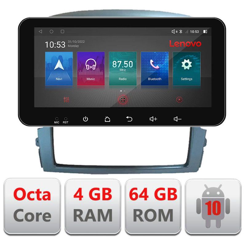 Navigatie Kia Sorento 2002-2008 Android radio gps internet Octa Core 4+64 LTE ecran de 10.33\' wide Kit-sorento