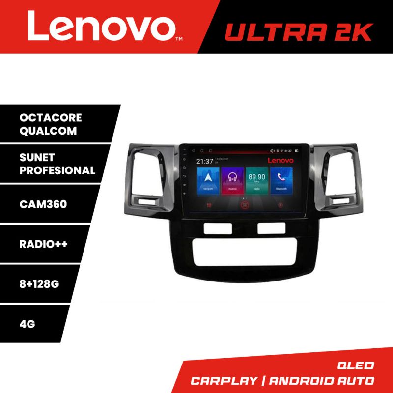 Navigatie Toyota Hilux 2008-2014 M-143 Octa Core Android Radio Bluetooth GPS WIFI/4G DSP 2K 8+128GB 360 Toslink