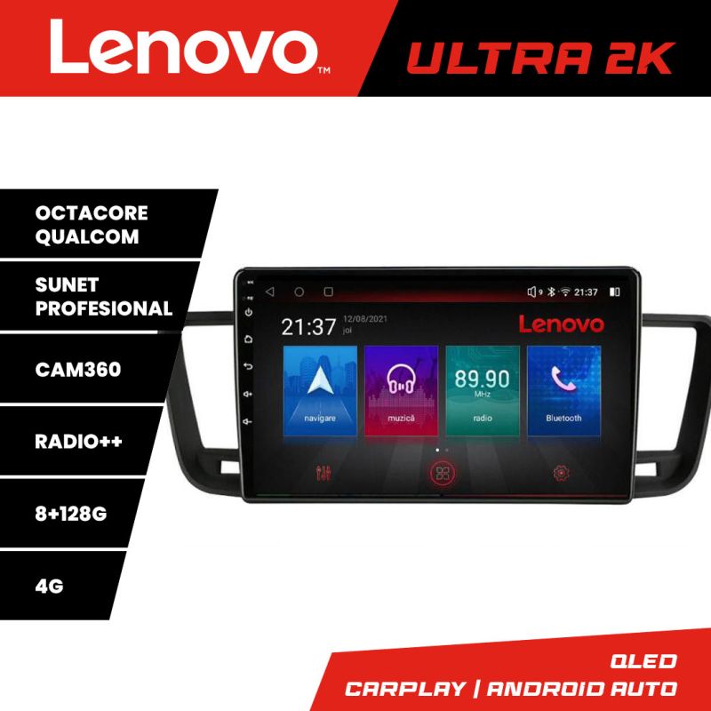 Navigatie Peugeot 508 M-5637 Octa Core Android Radio Bluetooth GPS WIFI/4G DSP 2K 8+128GB 360 Toslink