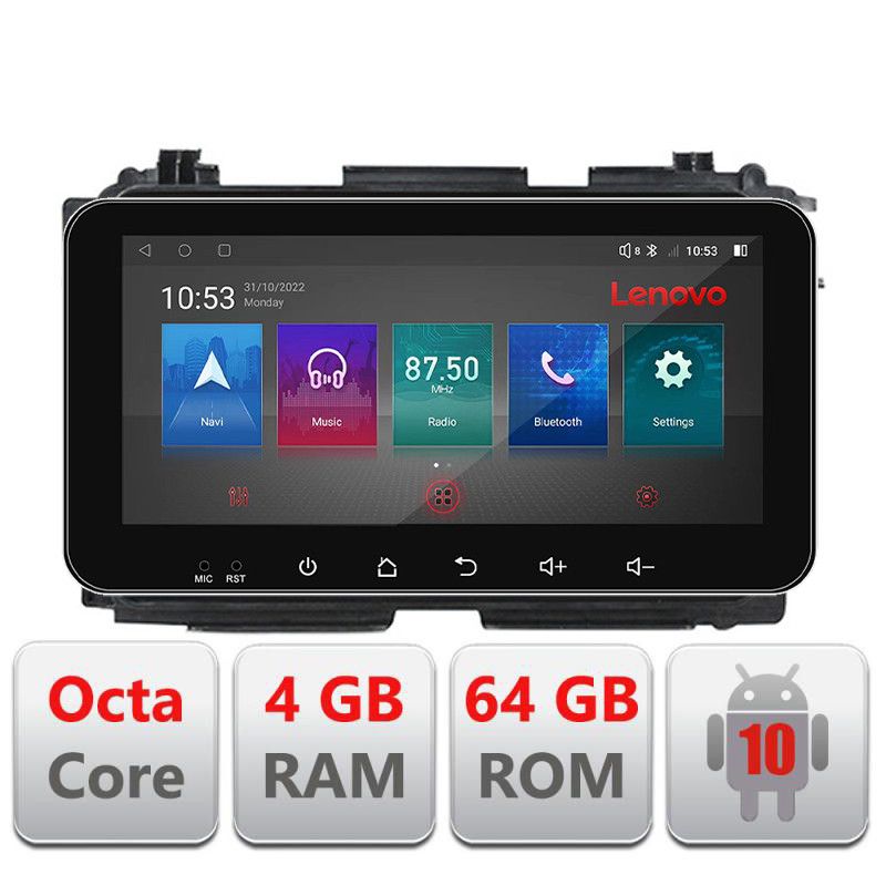 Navigatie Honda HR-V 2013-2018 Android radio gps internet Octa Core 4+64 LTE ecran de 10.33\' wide Kit-hr-v+EDT