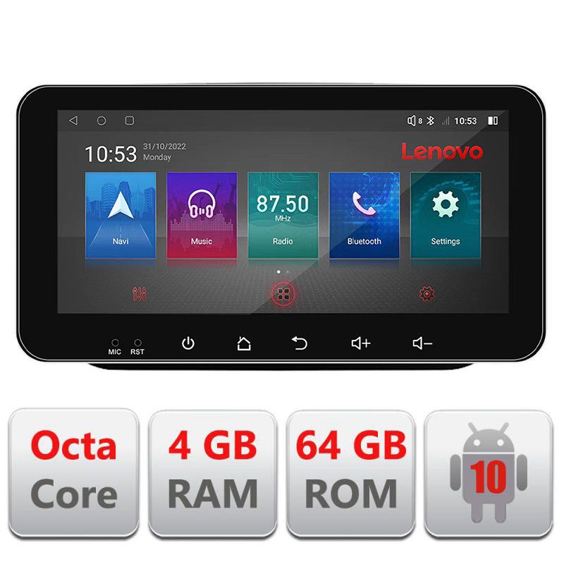 Navigatie Skoda Fabia 2 2009-2014 Android radio gps internet Octa Core 4+64 LTE ecran de 10.33\' wide Kit-fabia