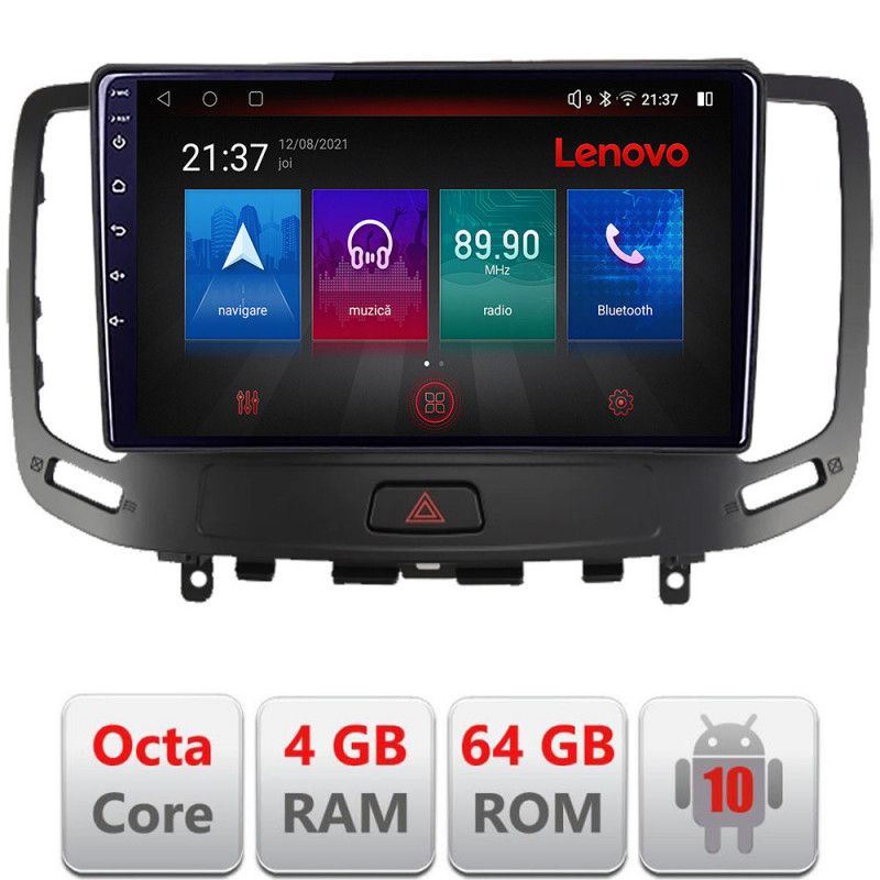 Navigatie Infiniti G35 G37 2006-2013 Android radio gps internet Octa Core 4+64 LTE KIT-G25+EDT-E509-PRO