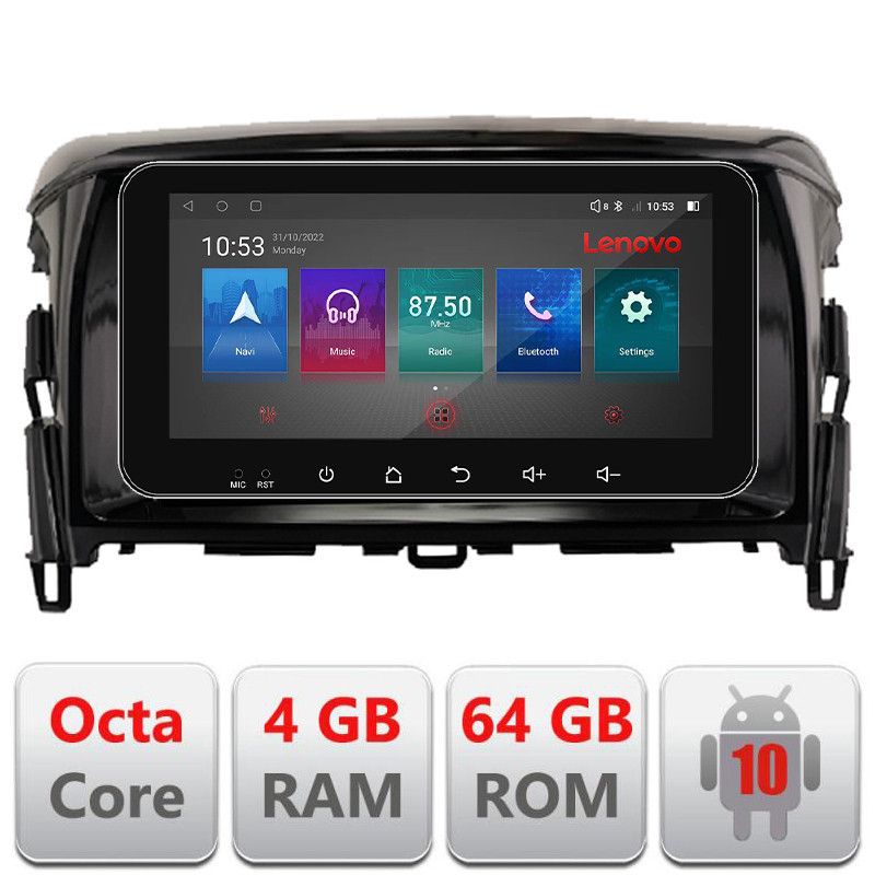 Navigatie Mitsubishi Eclipse Cross 2017- Android radio gps internet Octa Core 4+64 LTE ecran de 10.33\' wide Kit-cross-eu+EDT-E511-PRO