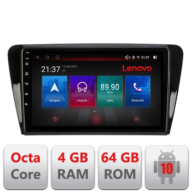 Navigatie Skoda Rapid Seat Toledo 2013+ Android radio gps internet Octa Core 4+64 LTE Kit-rapid+EDT-E509-PRO