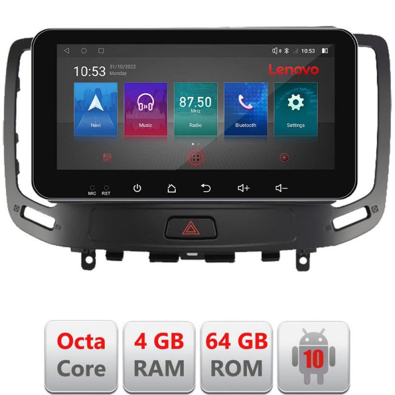 Navigatie Infiniti G35 G37 2006-2013 Android radio gps internet Octa Core 4+64 LTE ecran de 10.33\' wide KIT-G25+EDT-E511-pro