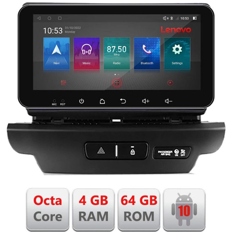 Navigatie Kia Ceed 2018-2020 Android radio gps internet Octa Core 4+64 LTE ecran de 10.33\' wide KIT-ceed18+EDT-E511-pro