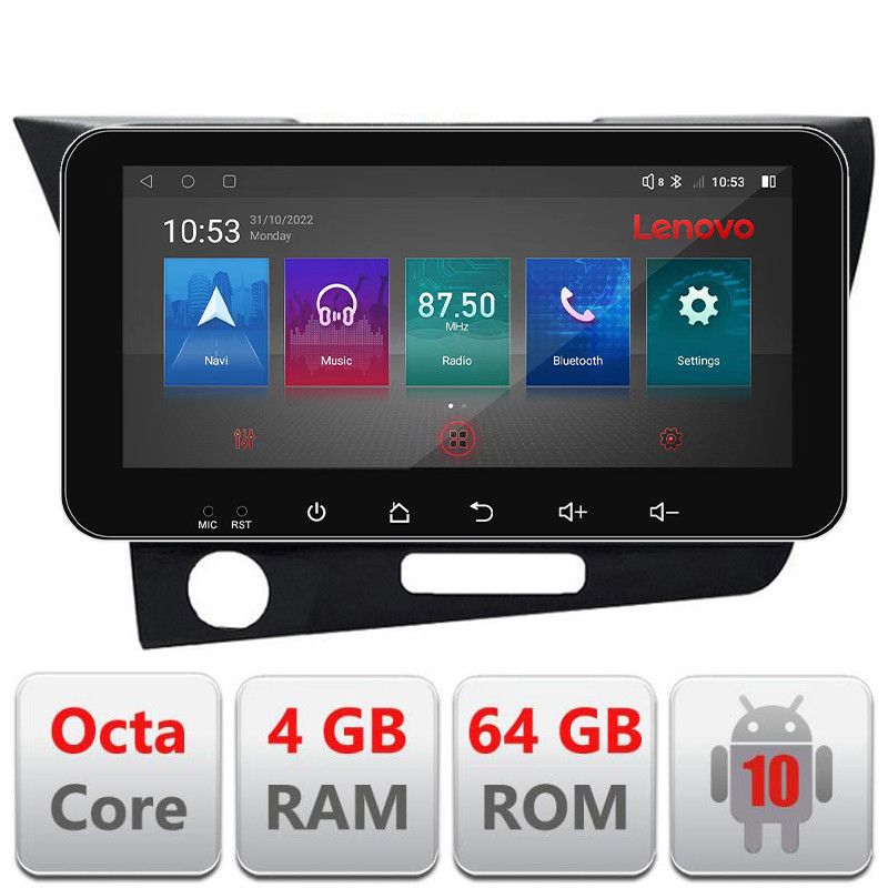 Navigatie Honda CR-Z 2006-2013 Android radio gps internet Octa Core 4+64 LTE ecran de 10.33\' wide Kit-crz+EDT-E511-PRO